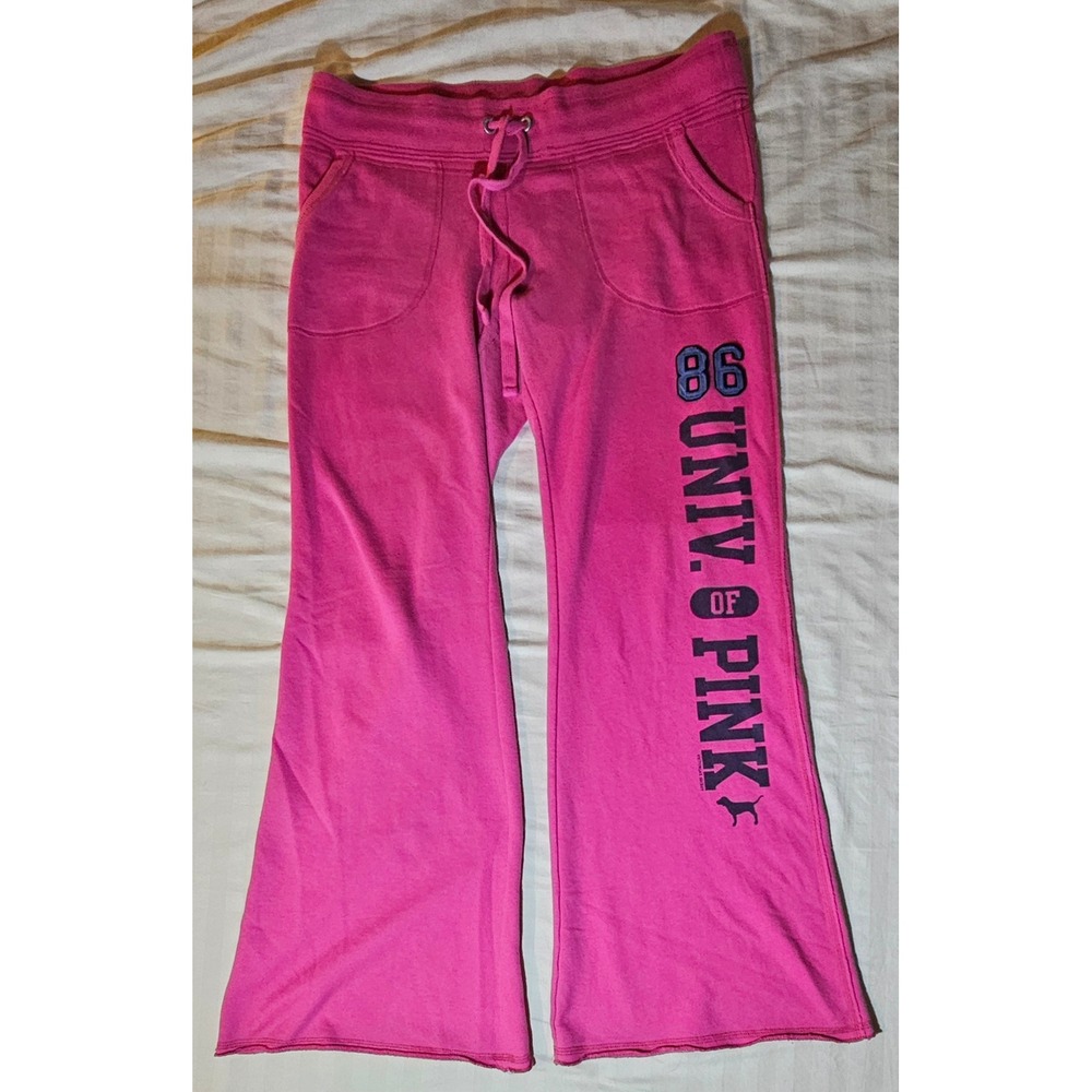 PINK Victoria's Secret Sweatpants Flare Leg Lounge Pants Comfy Casual M